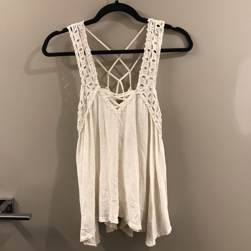 Free People Cream Tunic